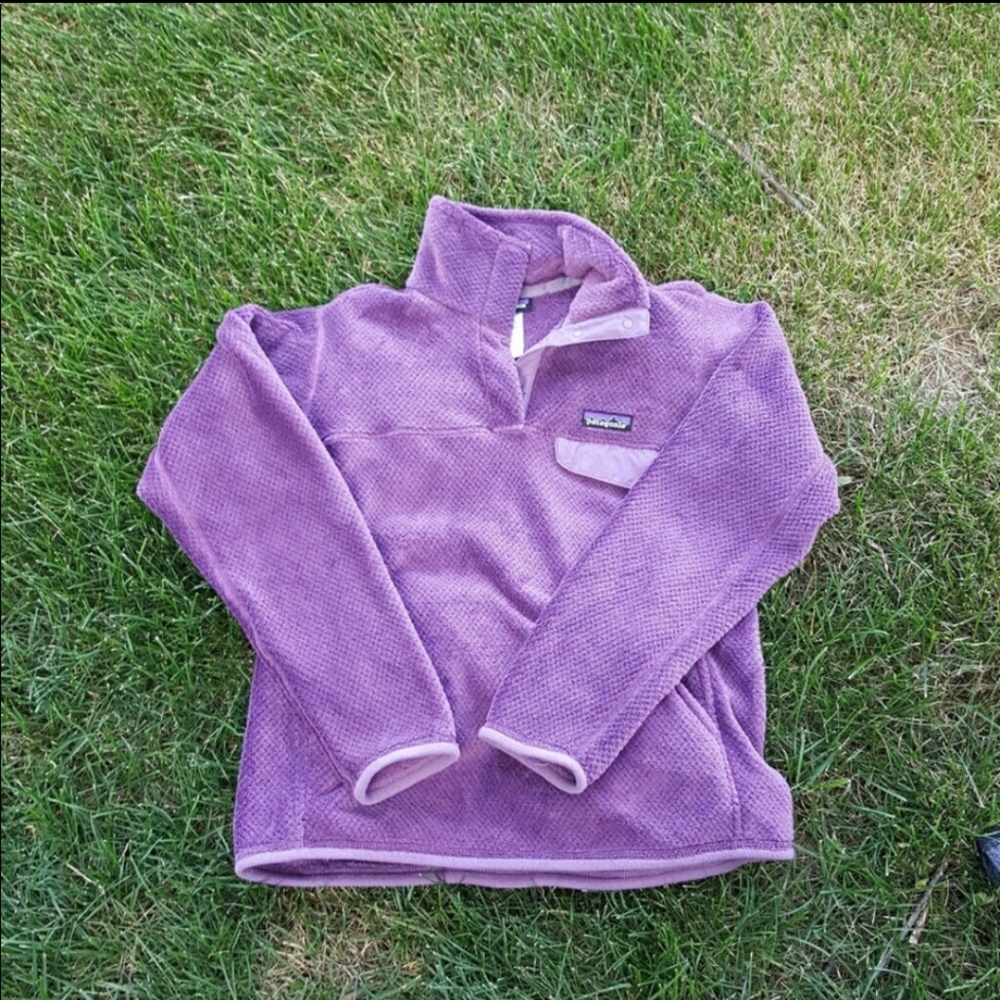 Purple Re-Tool Snap-T Pullover Patagonia Sweater